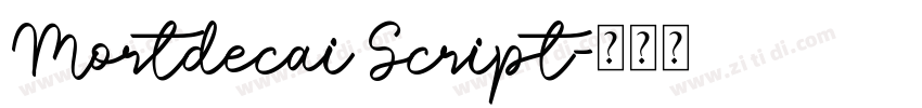 Mortdecai Script字体转换